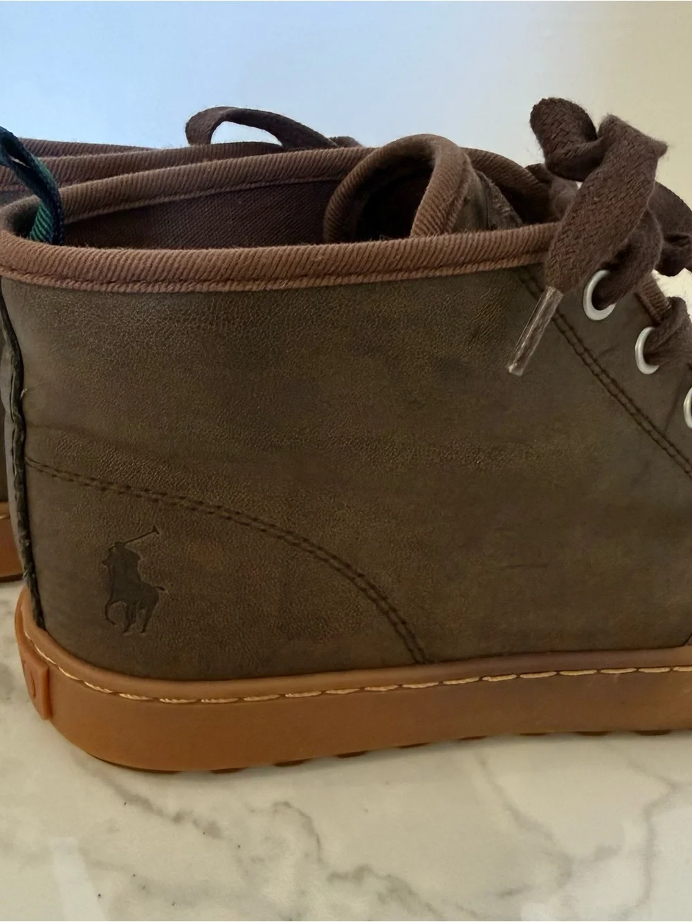 Polo by Ralph Lauren Brown High-Top Kids Boots